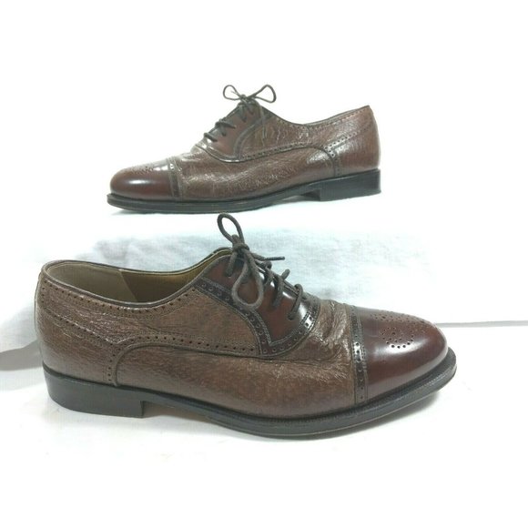 Johnston Murphy Domani Brown Italian Leather 7 M - Picture 2 of 11